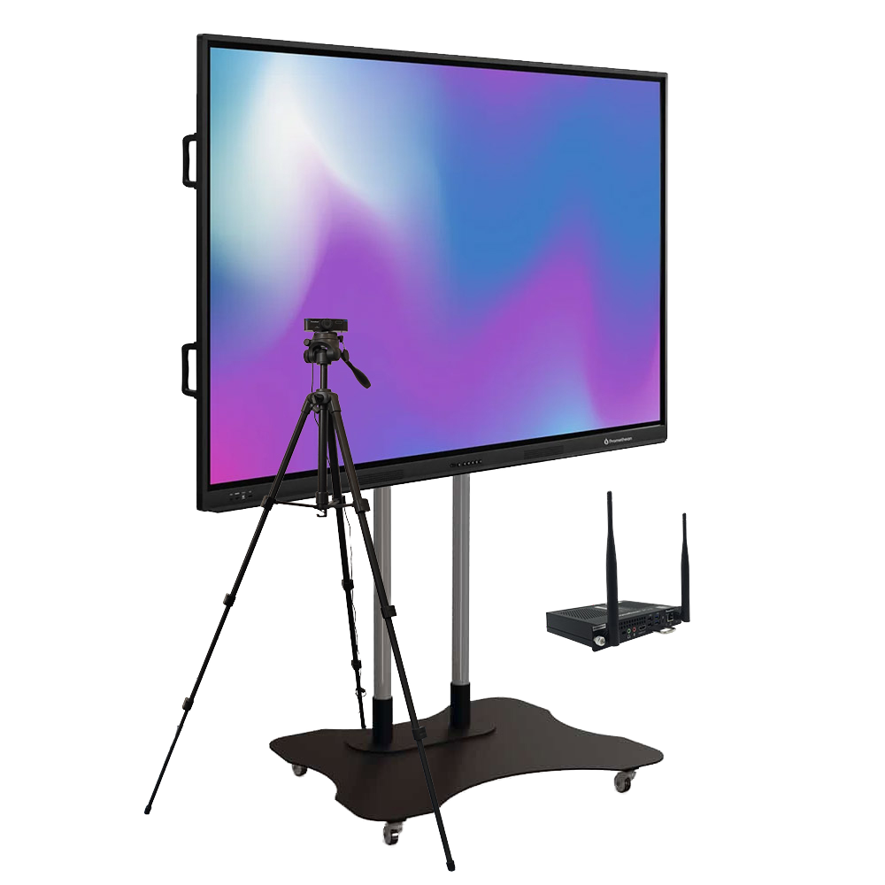 Інтерактивна панель Promethean ActivPanel LX 65" (APLX-65-EU) на базі Android, штатив та модуль камера з мікр. (DLB-1), мобільний стенд